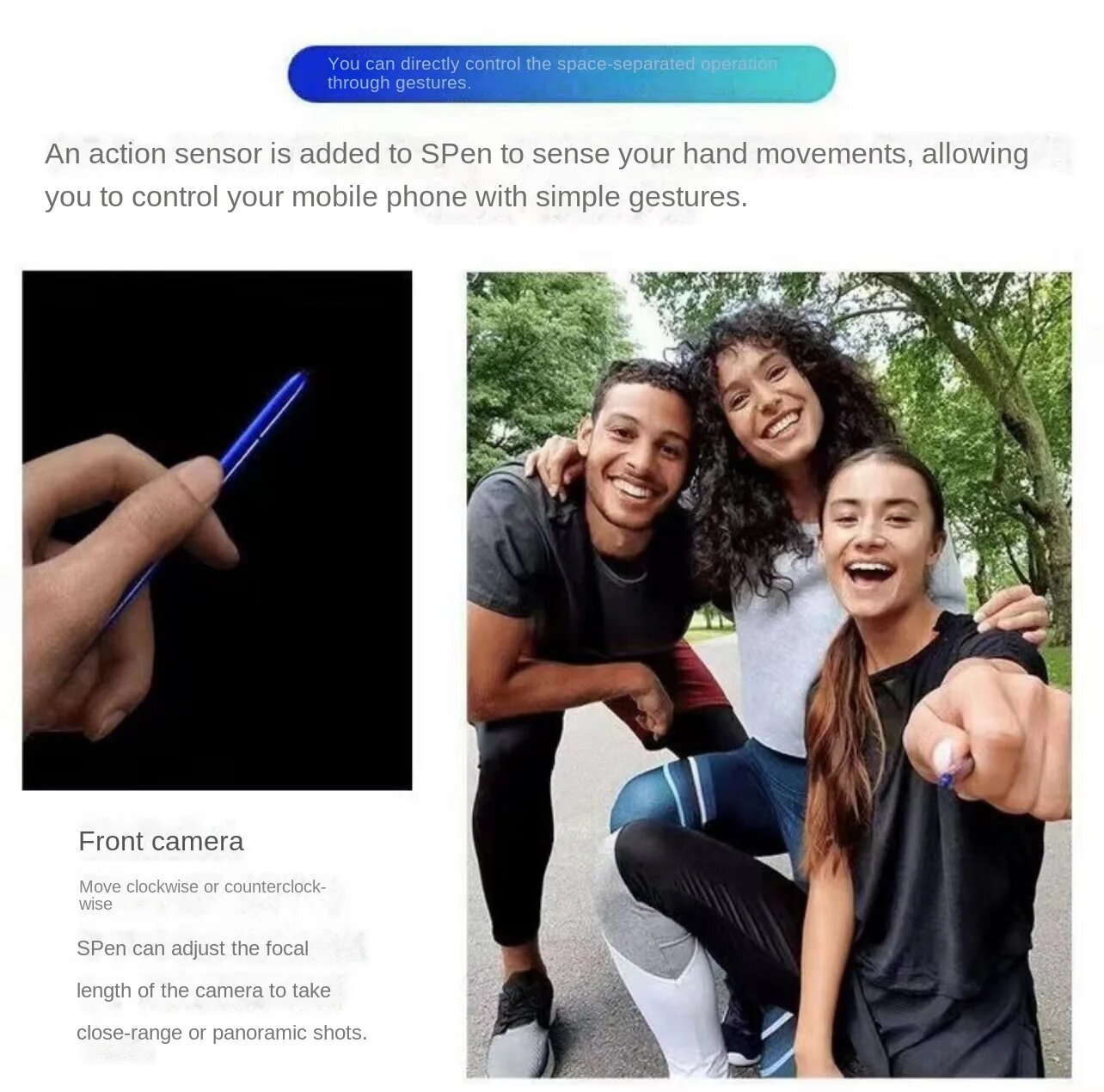 Новый сенсорный стилус S Pen для Samsung Galaxy Note 10 N970 Note 10 + Plus N975 с функцией Bluetooth, the cap silver — фото 1