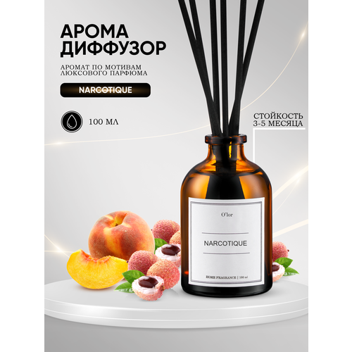 Ароматический диффузор Dejavue NARCOTIQUE / ароматизатор для дома с палочками 100 мл