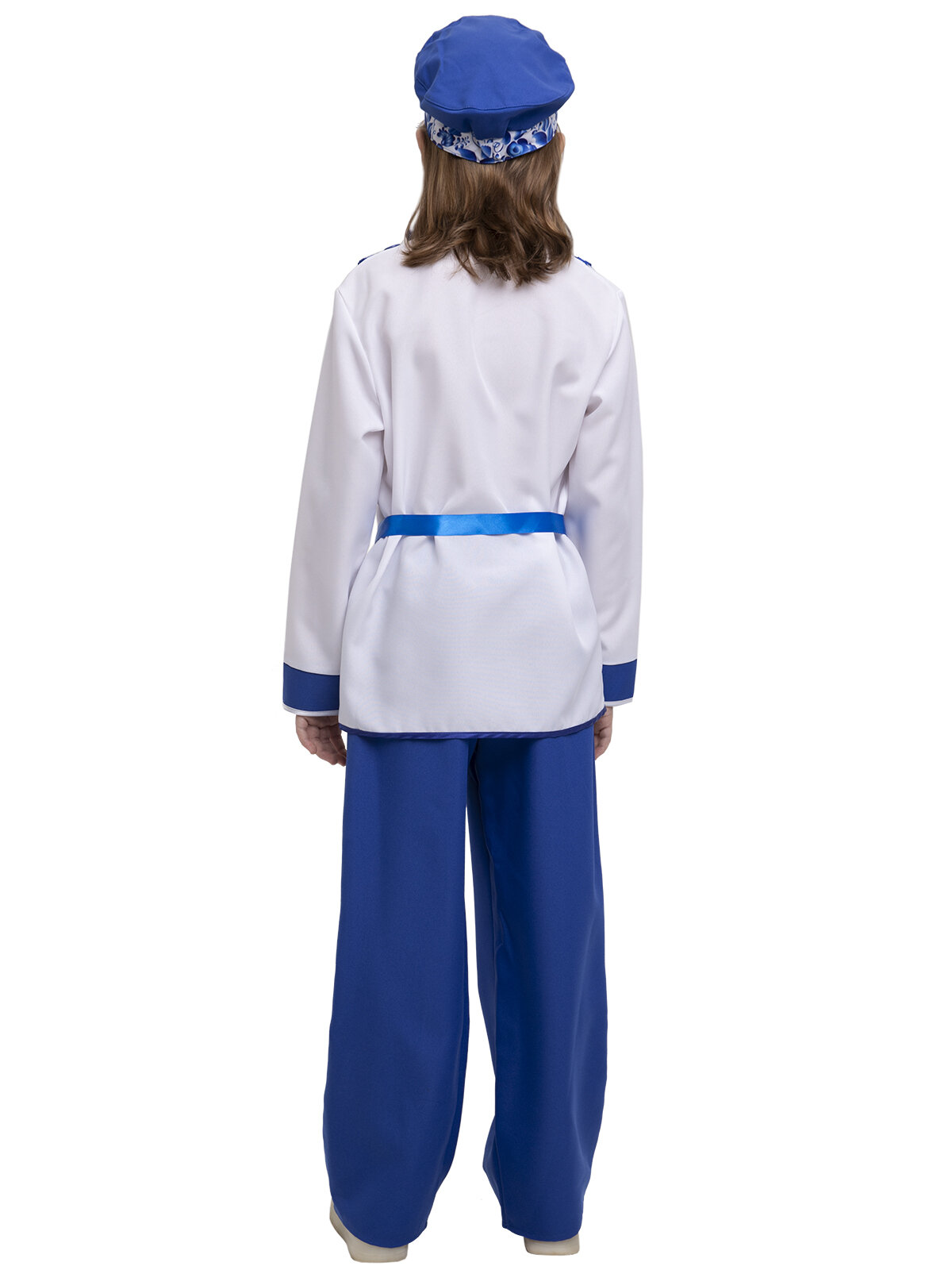 Карнавальный костюм Гжель для мальчика: рост 140-146 (р.34-36) - народный узор — фото 1