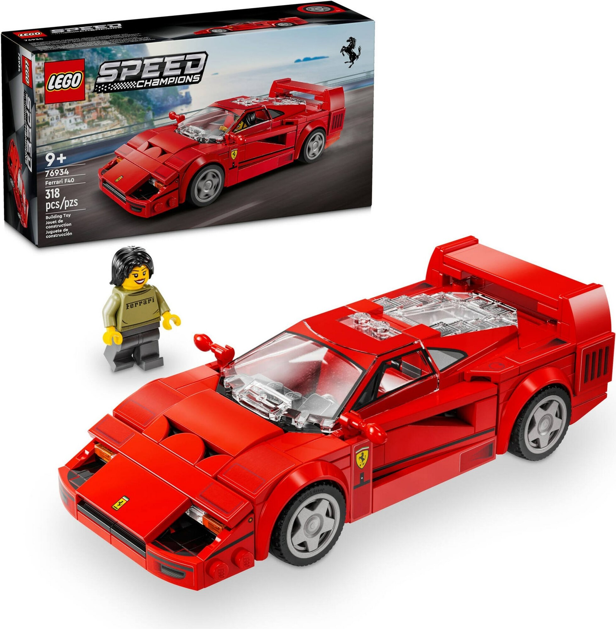 Конструктор LEGO Speed Champions 76934 Ferrari F40, 318 деталей — фото 1