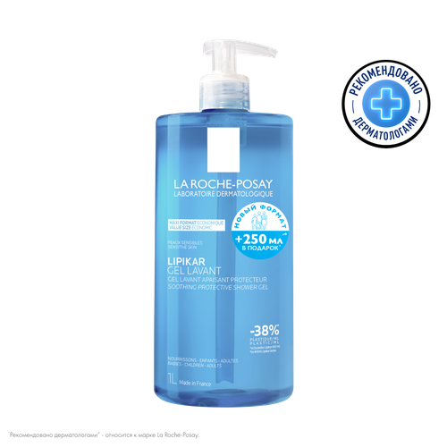 La Roche-Posay Lipikar Gel Lavant Гель для душа очищающий успокаивающий с защитными свойствами 1 000 мл 1 шт