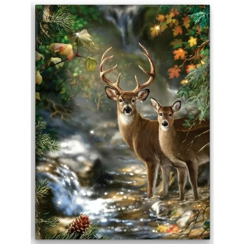 Алмазная мозаика на подрамнике 40х50/Животный мир