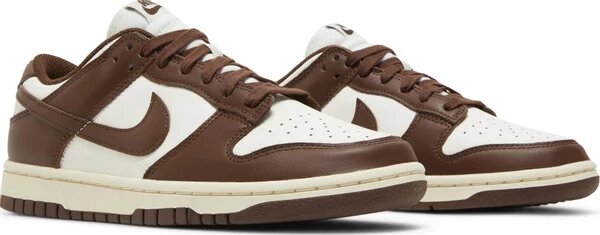 Кроссовки NIKE Dunk Low Cacao Wow Wmns, полнота D, размер 41EU, коричневый — фото 1