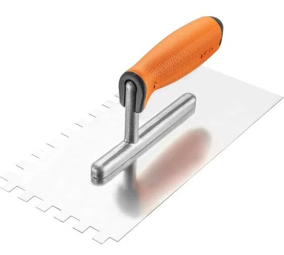 Зубчатая гладилка NEO Tools 270х128 мм зуб 10х10x10 мм двухкомпонентная рукоятка 50-169