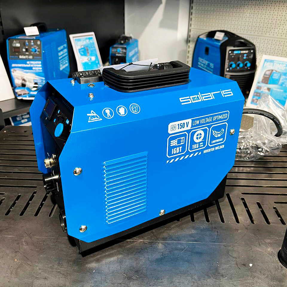 Полуавтомат сварочный Solaris FLUX-200 (230В; 20-180 А; FLUX/MMA/TIG ...