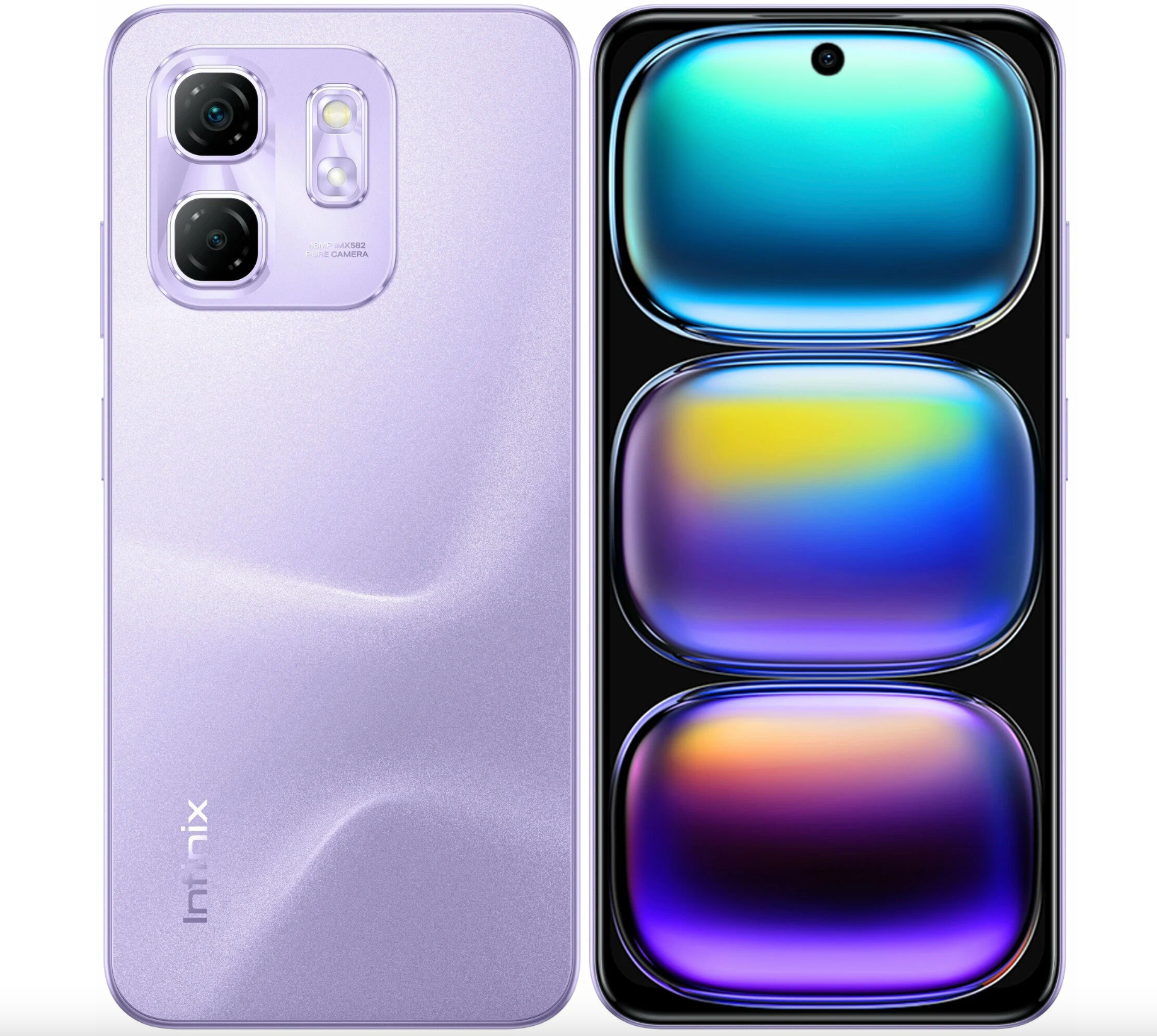 Смартфон Infinix HOT 50i 4/128 ГБ, фиолетовый, NFC, РСТ