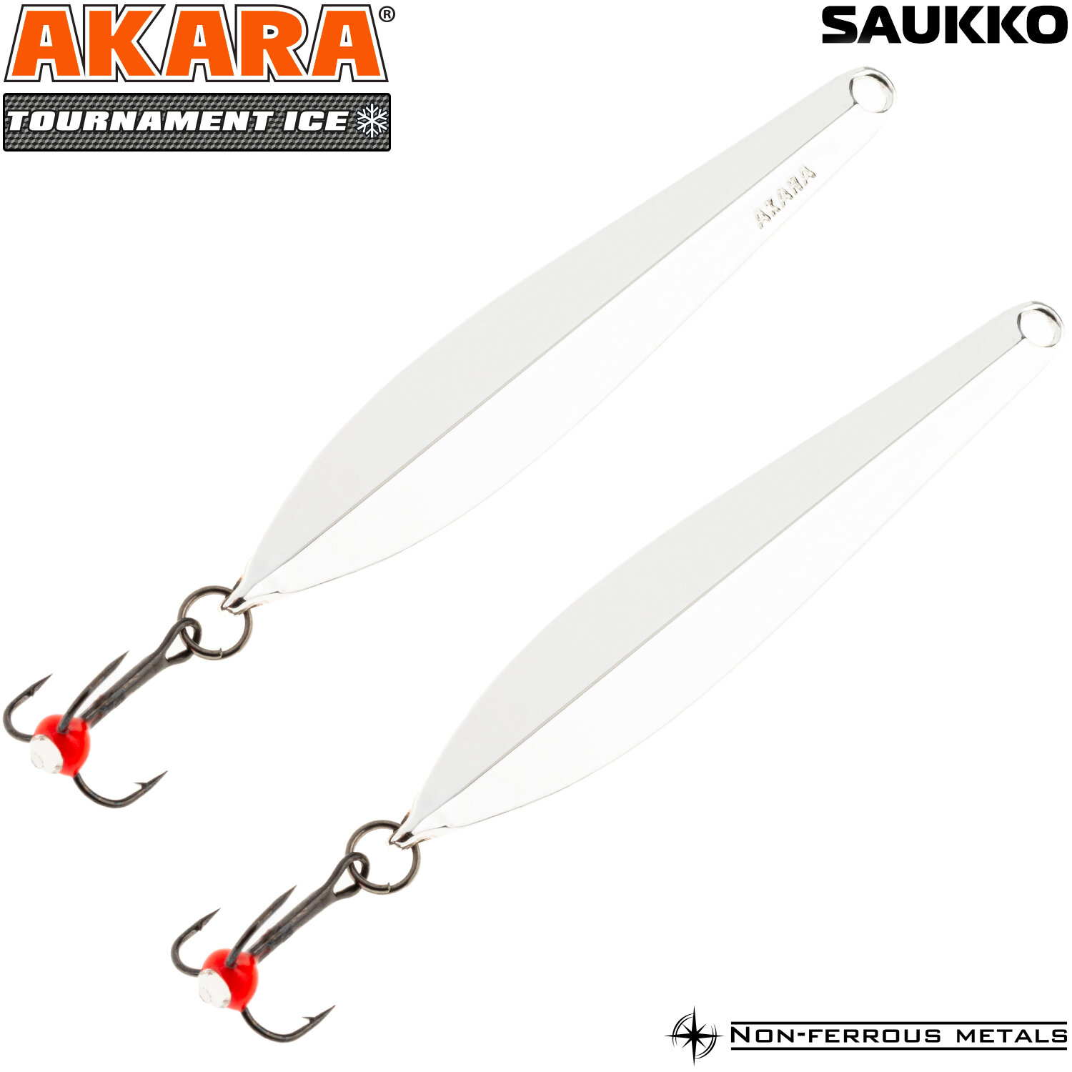Блесна зимняя Akara Tournament Ice Saukko 40 2,5 гр. Sil
