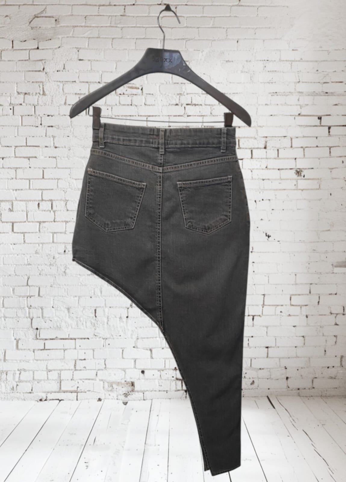 Юбка Pulka911, размер 44-46, серый — фото 1