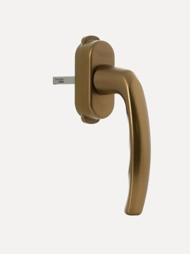 Изображение товара Ручка оконная REHAU FREYA для пластиковых окон / для балконной двери / ограничитель блокиратор KISI, бронза