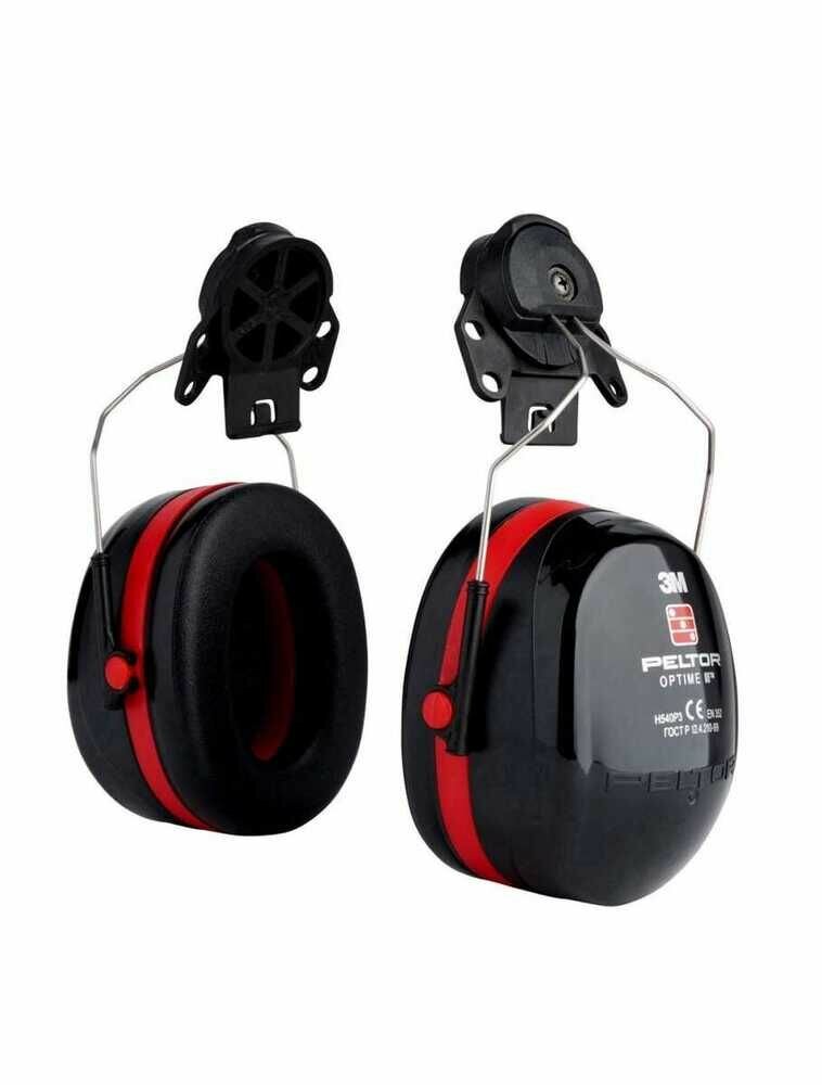 Противошумные защитные наушники 3M PELTOR Optime III / H540P3E-413-SV ( SNR - 34 дБ ) Можно прикрепить к стандартному шлему.