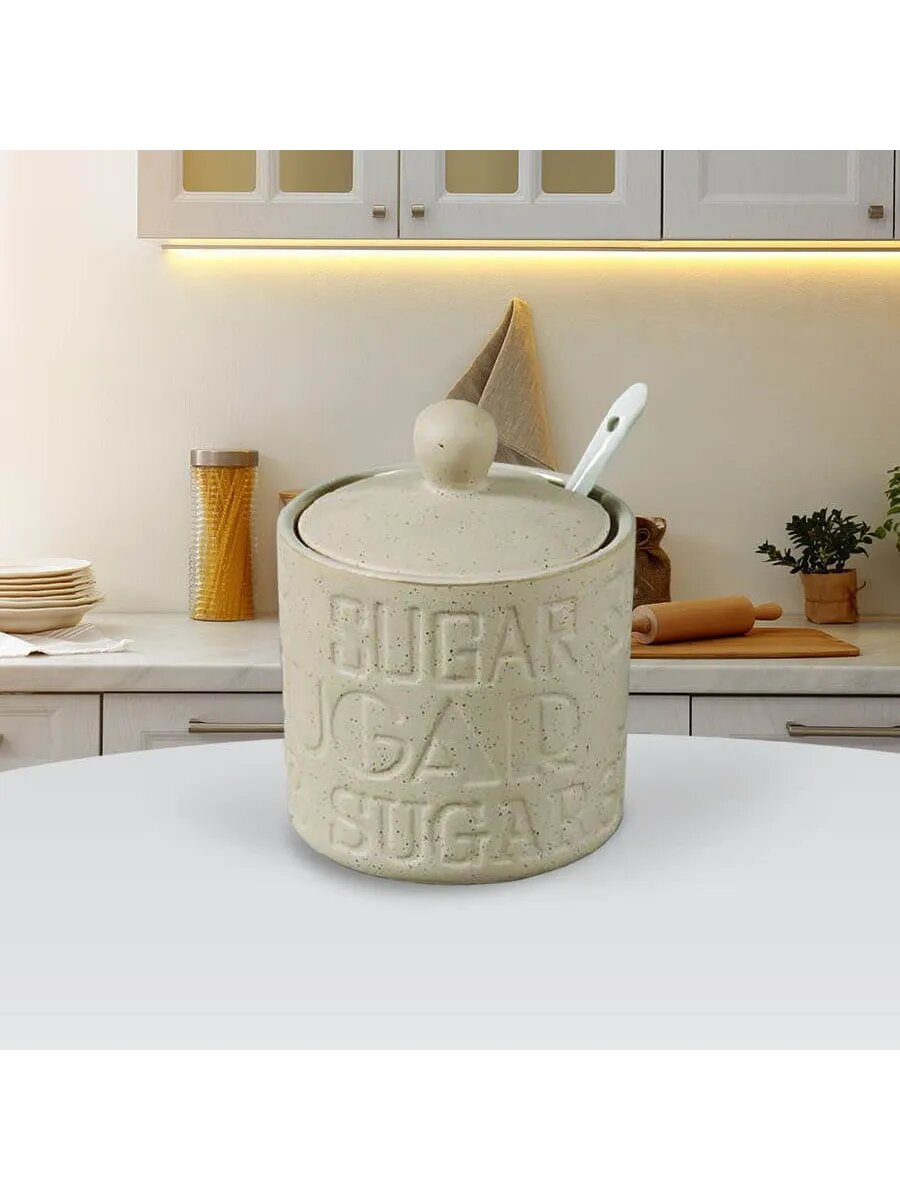 Керамическая сахарница с крышкой