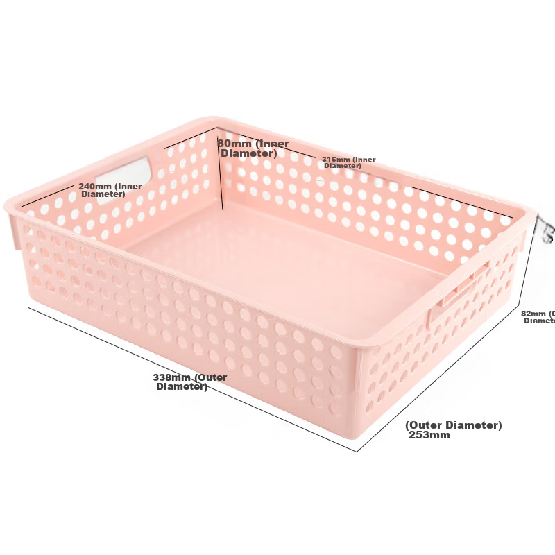 SIMAA A4 Morandi File Basket/document Tray/organizer/record Holder, Financial Voucher Invoice Document Cherry Blossom Pink 6344