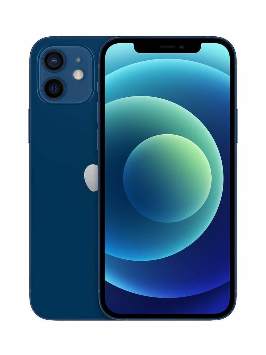 Смартфон Apple iPhone 12 256 ГБ, A14 Bionic​ ,​ OLED Display​ ,​Dolby Vision Video, Синий( Blue)