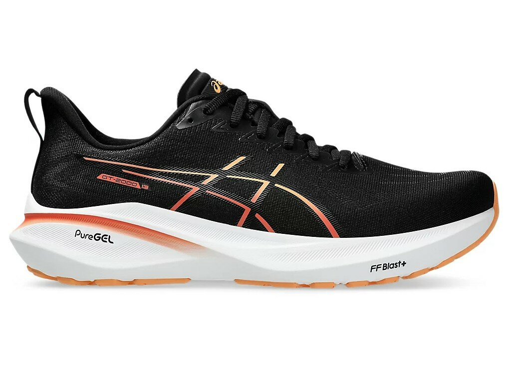 Кроссовки ASICS GT-2000 13, размер 11, черный, оранжевый, белый