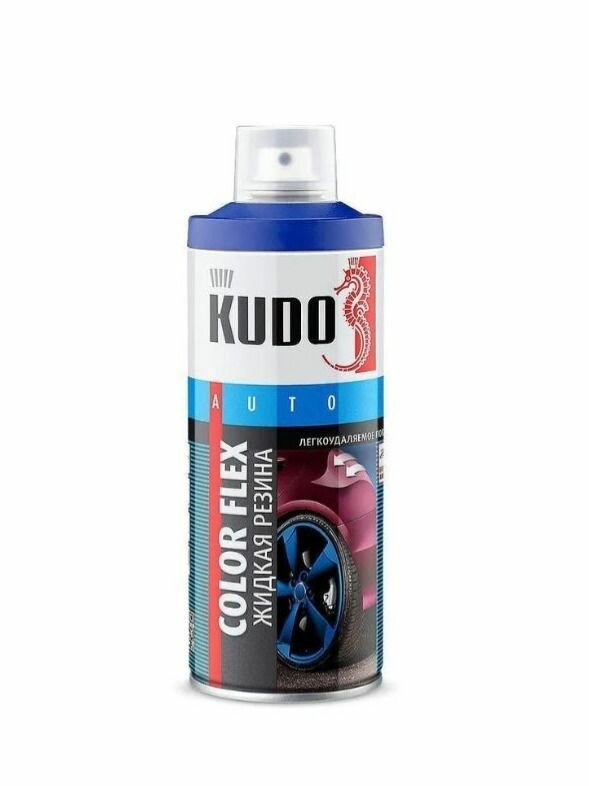 Жидкая резина KUDO Color Flex, белая, термостойкая, аэрозоль, 520мл
