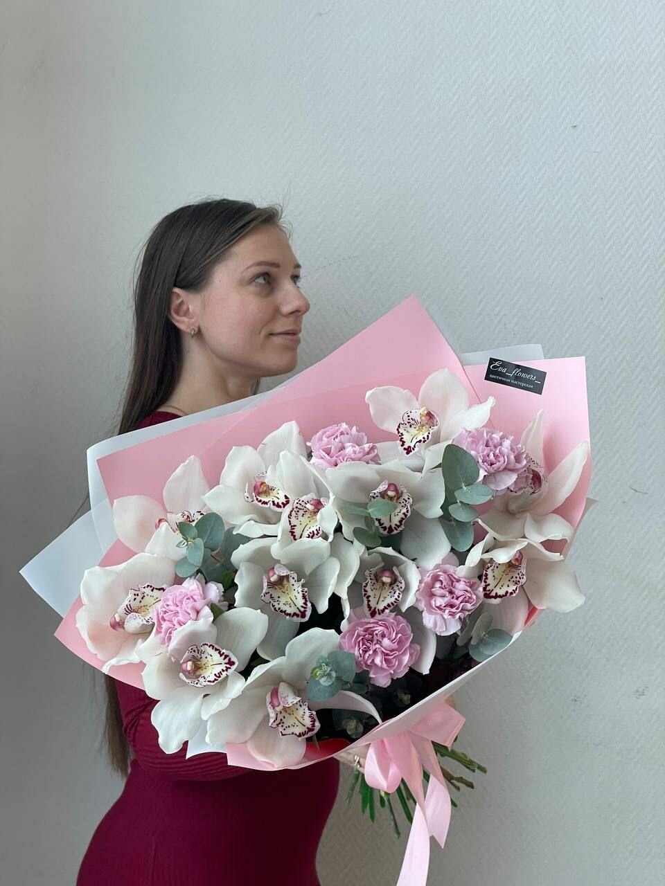 Орхидеи и гвоздики