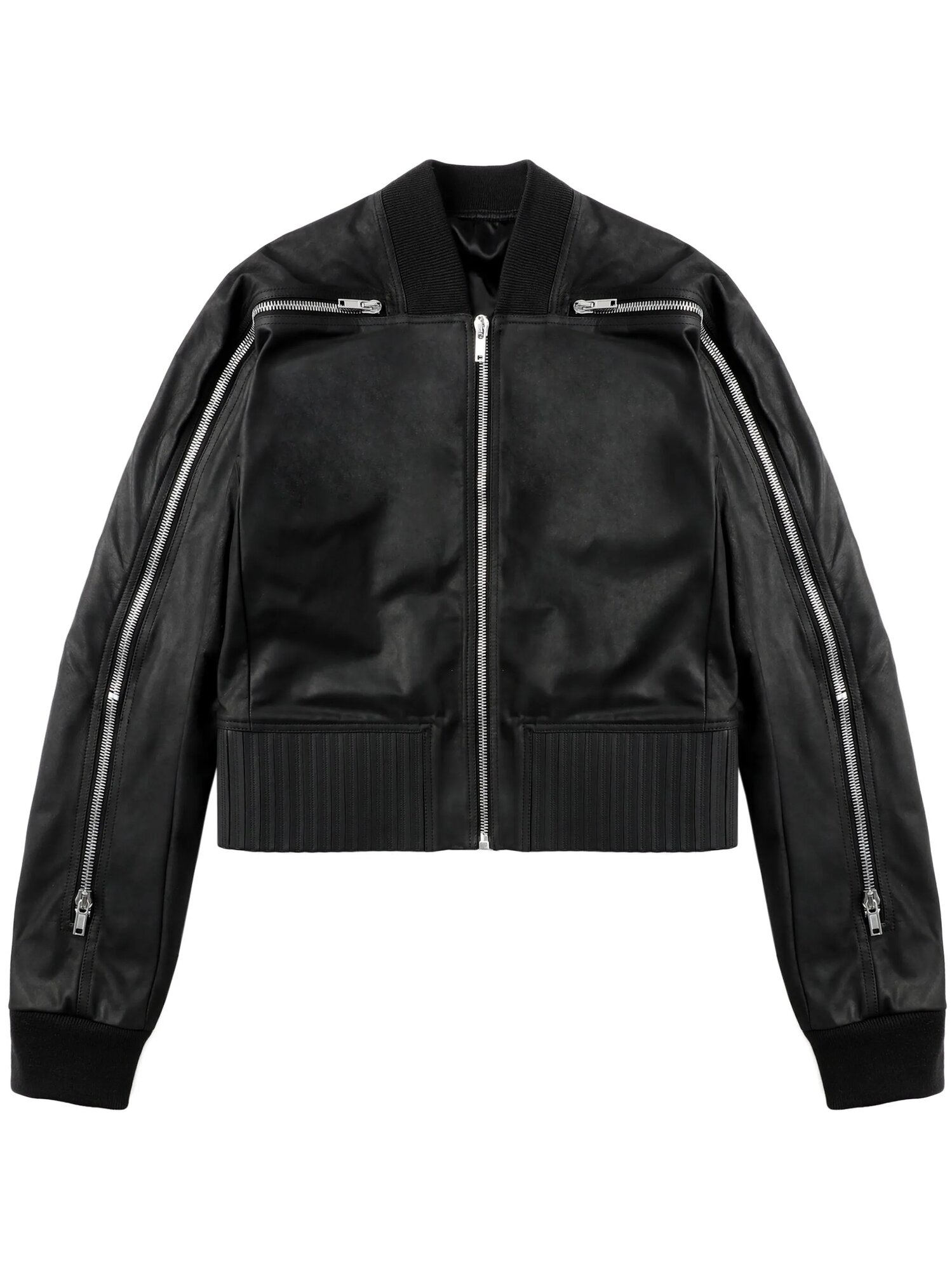 Куртка кожаная Rick Owens, размер 56, черный