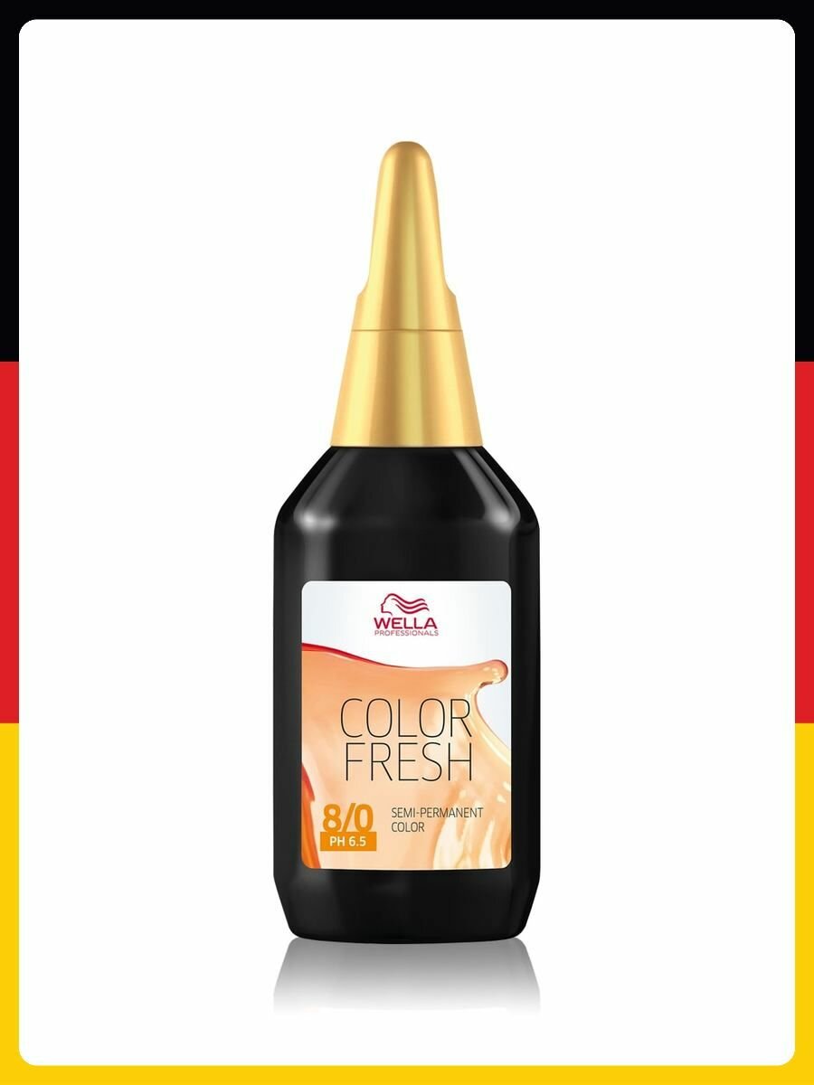 Профессиональная краска для волос Wella Professionals Color Fresh, 75 мл 8/0 Светло-русый