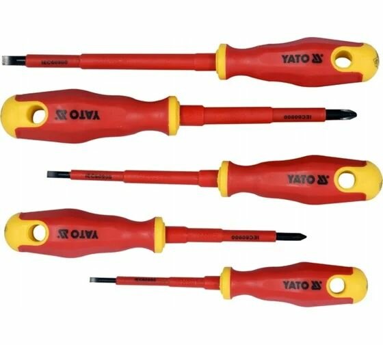 Набор диэлектрических отверток YATO 5шт. YT-2827