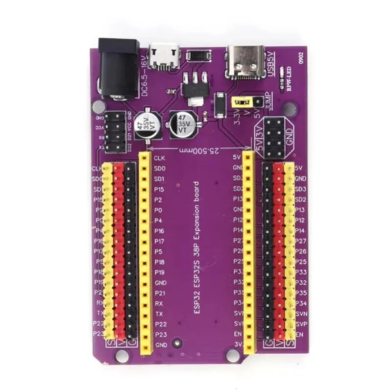 Плата разработки ESP32 TYPE-C/MICRO USB WiFi + Bluetooth, двухъядерный процессор ESP32-DevKitC-32, плата расширения ESP-WROOM-32, 38 контактов