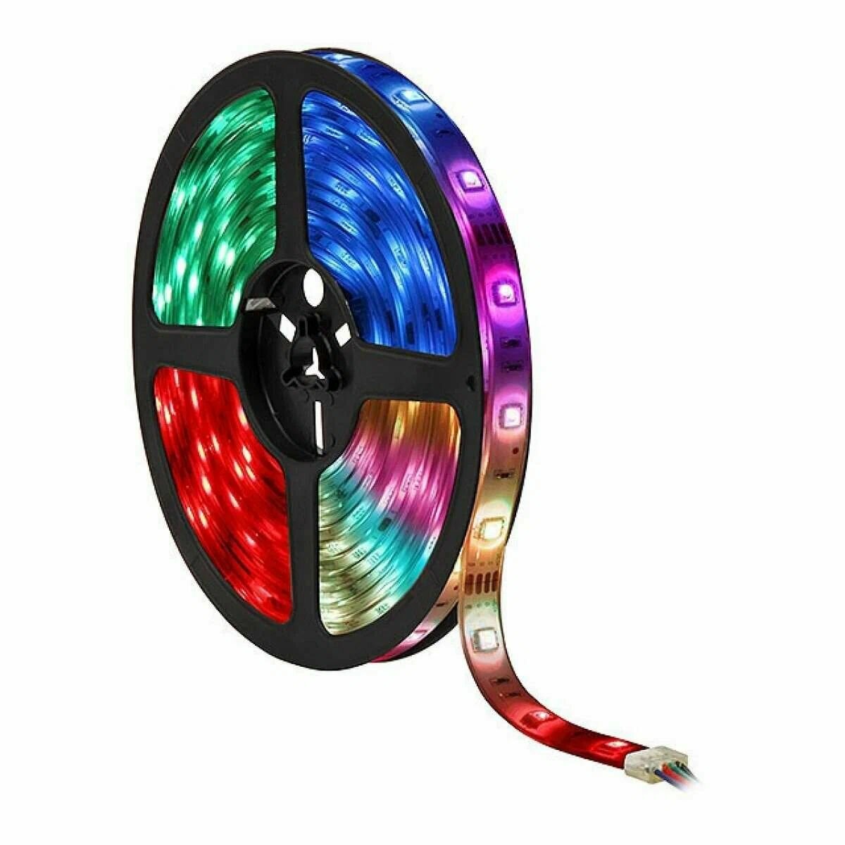 Лента светодиодная мультиколор HT-5050RGB30E-12 72вт/м 30LED/м 12в IP65 (упак 5м)