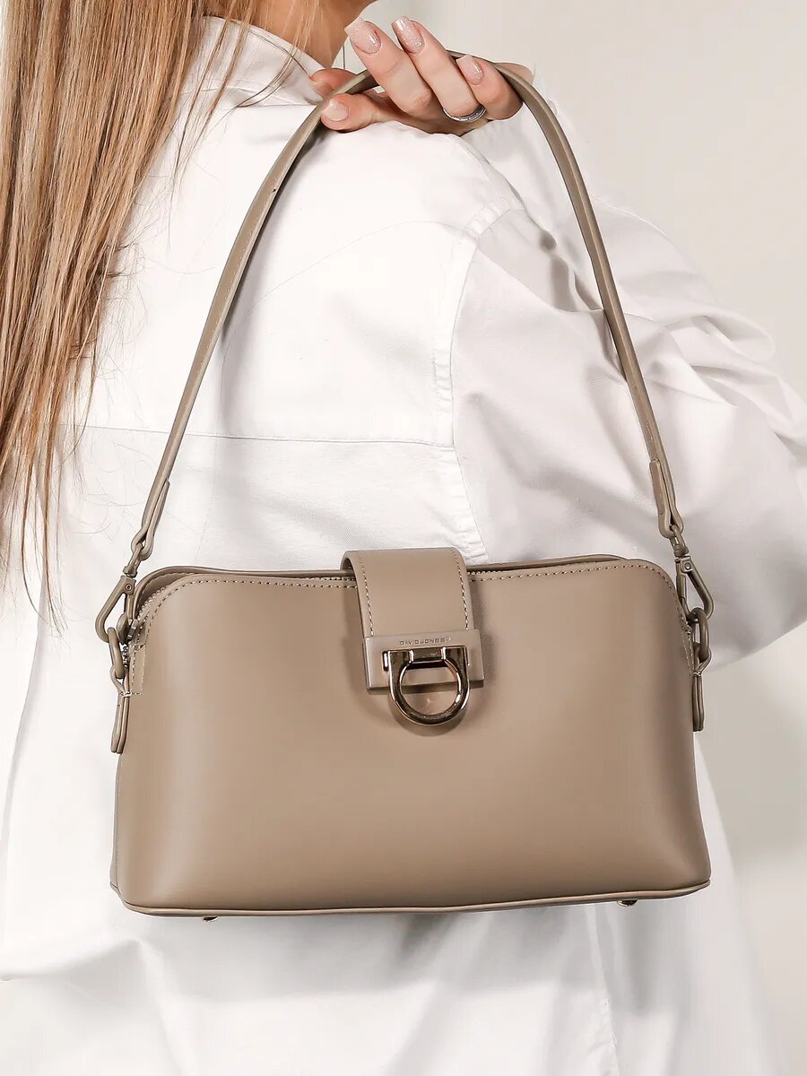 Сумка кросс-боди DAVID JONES, кофе — фото 1