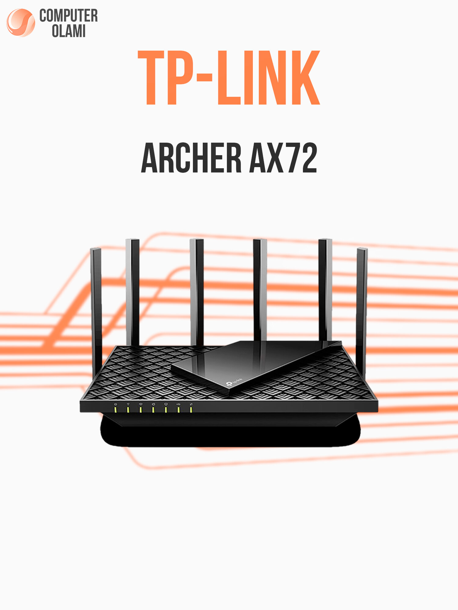 Роутер TP-Link Archer AX72, 5 ГГц, Wi-Fi 6, AX5400, MU-MIMO, 3xLAN