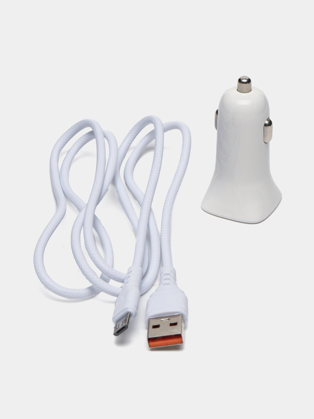 Автомобильное зарядное устройство Denmen DZ06V с кабелем Micro USB