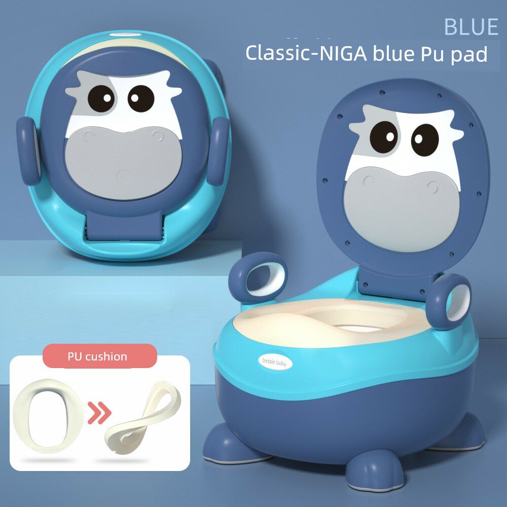 Базовая ПУ подушка Нига синий + щетка для 0-5 лет детский горшок