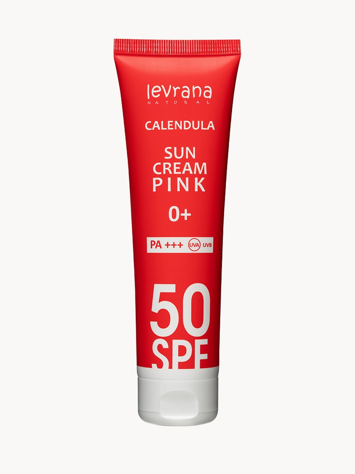 Levrana Солнцезащитный крем для лица и тела Календула 50 SPF PINK 0+, 100 мл