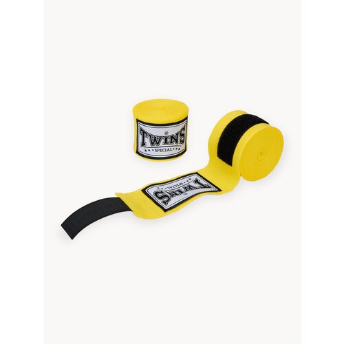 Боксерские бинты Twins Special CH5-YL (хлопок), желтые, длина 4.5 м