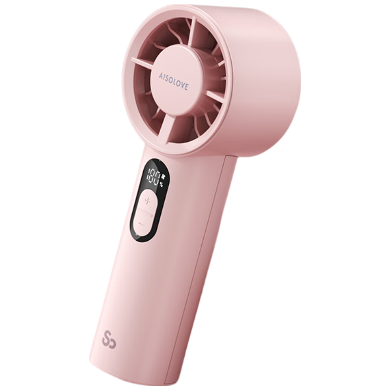 SOLOVE F04 портативный мини-вентилятор с USB питанием и долгим сроком службы батареи в розовом оттенке Цвет：Улучшенная