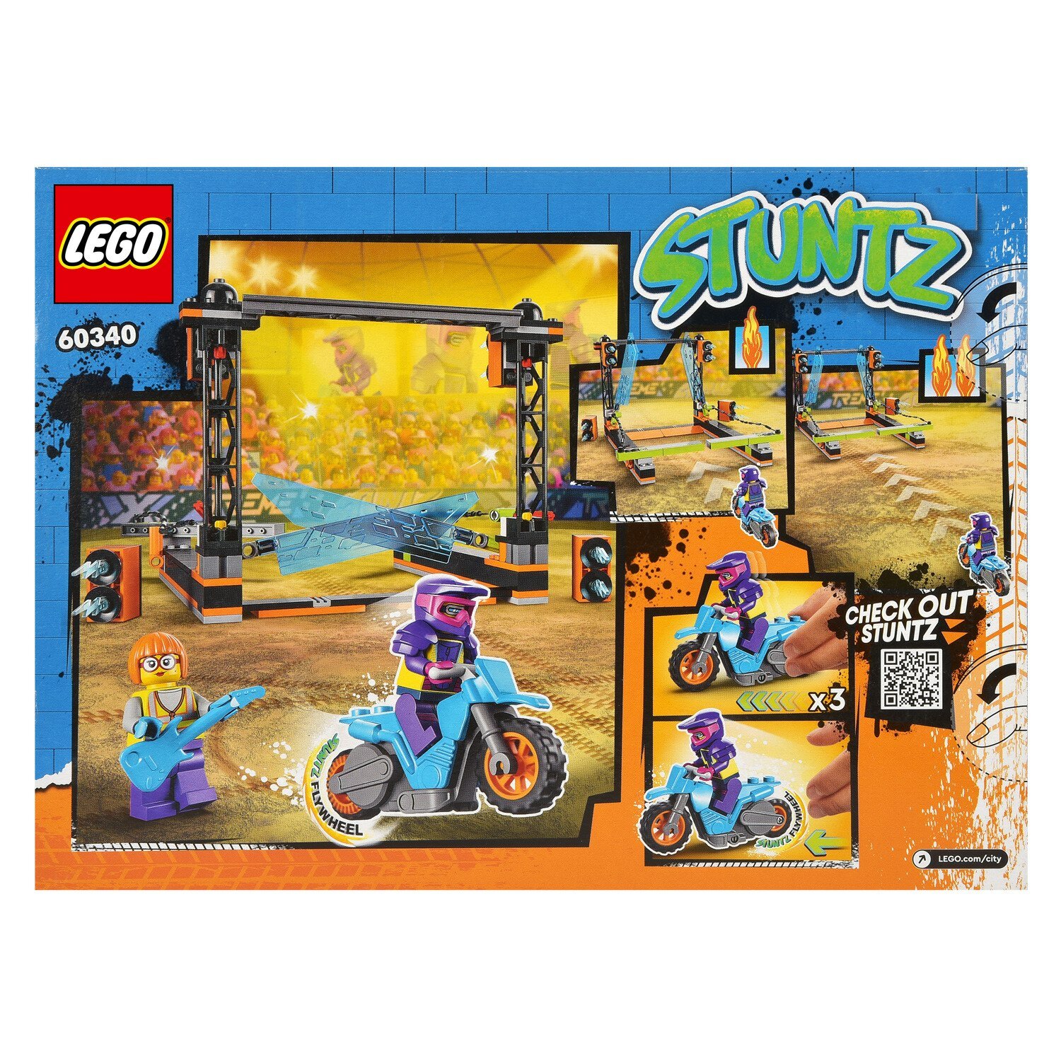 Конструктор LEGO City Stuntz Трюковое испытание «Клинок» 60340-L