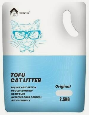Изображение товара Наполнитель для кошачьего туалета тофу Green Petcare Классический, 6 литров