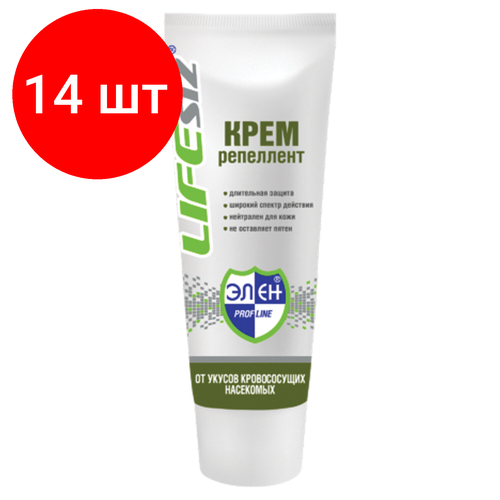 Комплект 14 шт, Крем для кожи защитный 100 мл, элен, от комаров и кровососущих насекомых