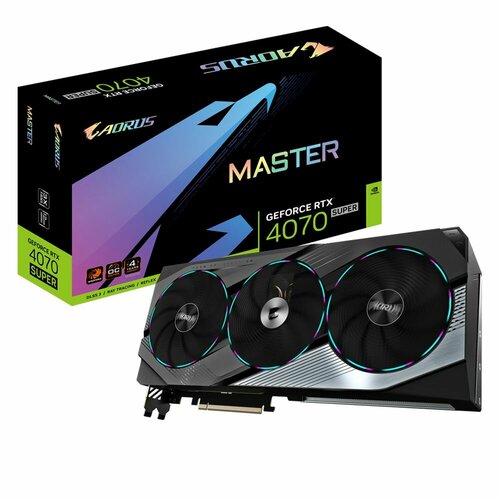 Видеокарта AORUS RTX4070SUPER AORUS MASTER 12GB RTL