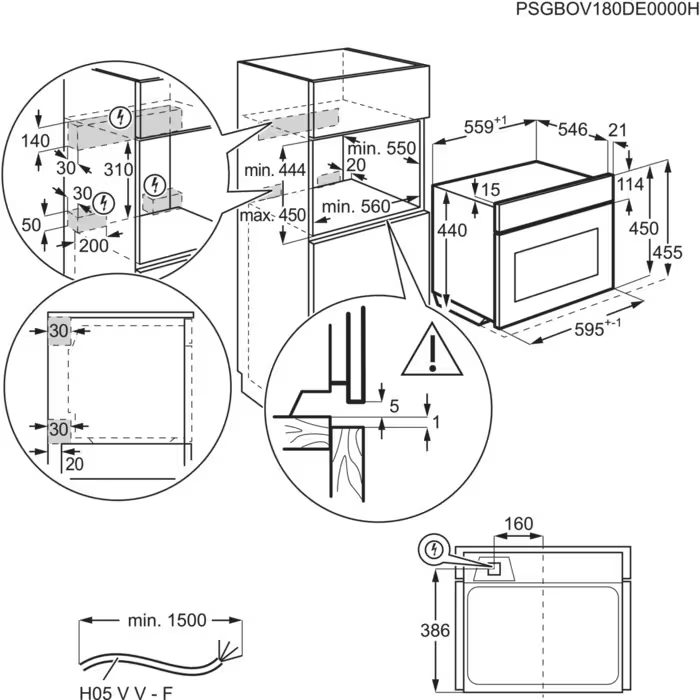 Встраиваемая микроволновая печь Electrolux EVM8E08X черный - фотография № 4