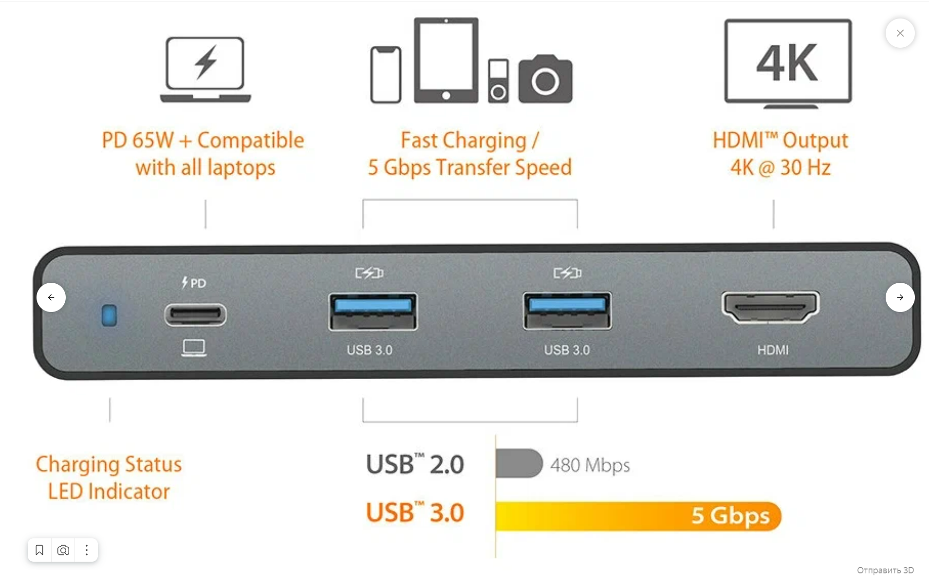 Док-станция USB j5create Black - фото №15