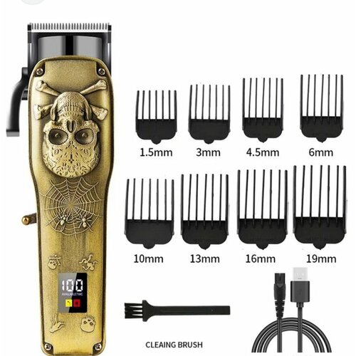 Машинка для стрижки волос профессиональная беспроводная титановый сплав 8 насадок 289000₽
