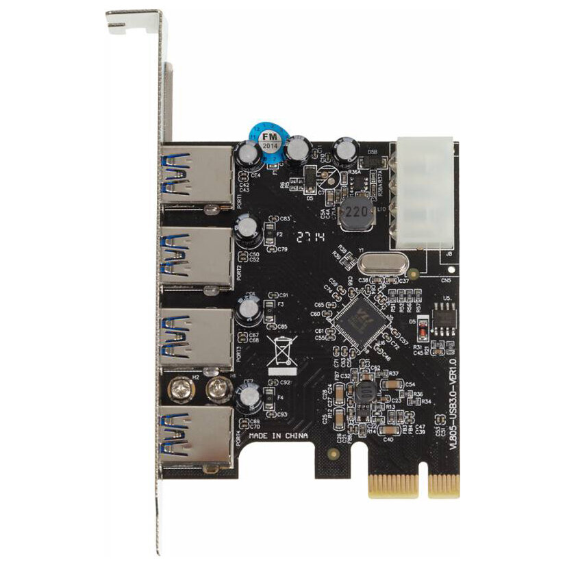 Контроллер ASIA PCIE 4P USB3.0
