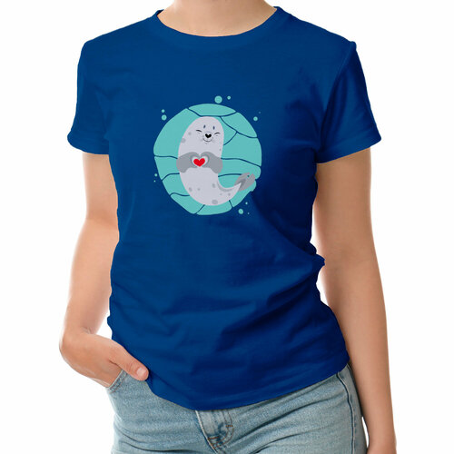 фото Футболка roly, размер 2xl, синий