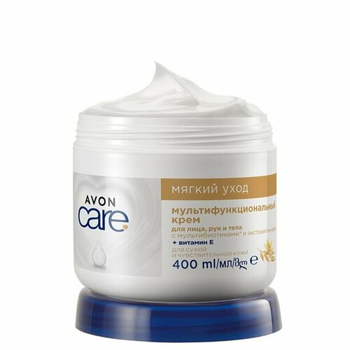 Мультифункциональный крем для лица, рук и тела Мягкий уход, 400 мл avon care мультифункциональный крем для лица рук и тела освежающий уход с экстрактом огурца алоэ и ментолом 400 мл