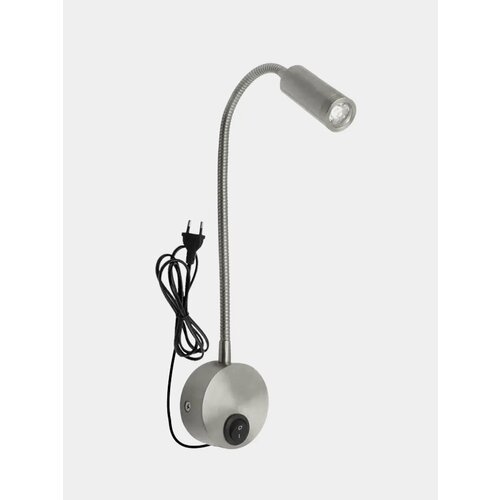 Светильник бра светодиодный настенный гибкий Температура свечения 4000к Цвет Серебряный 3639₽