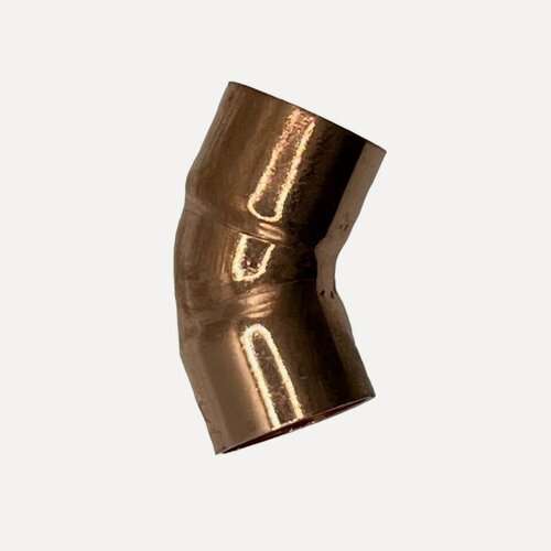 Изображение товара Отвод 45 градусов, двухраструбный, медный, ALR арт. 5041, под пайку, 15 мм