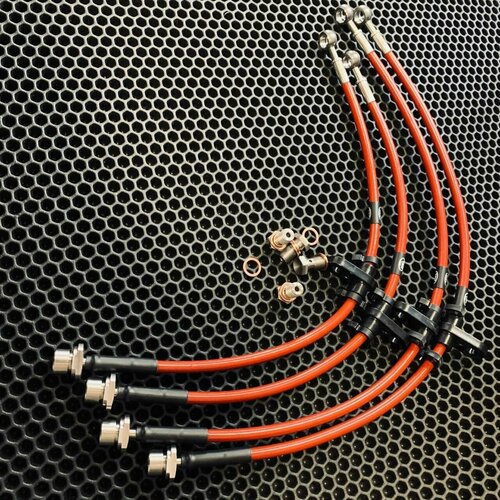 Toyota Rav 4 V (XA50) 2018-2022 комплект армированных тормозных шлангов