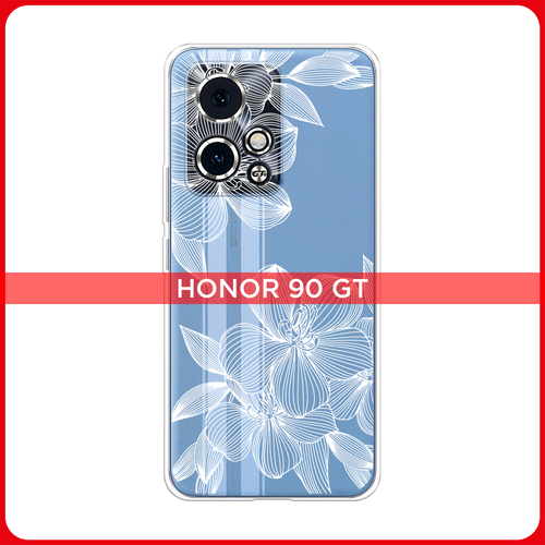 Силиконовый чехол на Honor 90 GT / Хонор 90 GT Крокус, прозрачный силиконовый чехол на honor 90 gt хонор 90 gt сочные булочки прозрачный