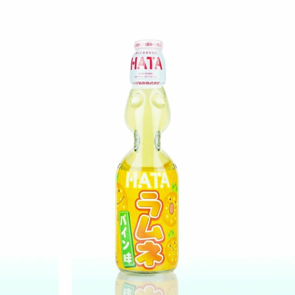 Газированный напиток HATAKOSEN Ramune со вкусом ананаса, 200 мл (Япония)