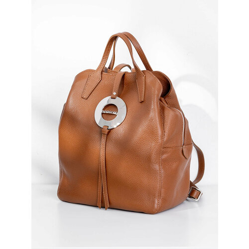 фото Рюкзак di gregorio, фактура зернистая, коричневый