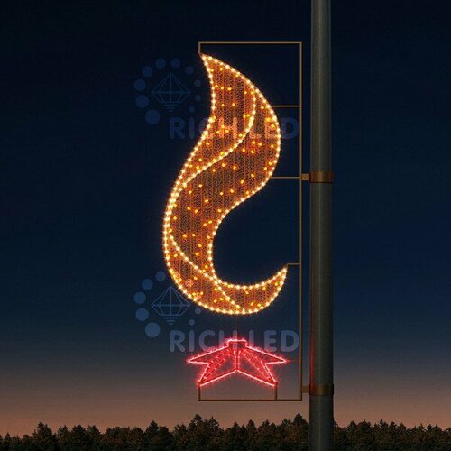 Панно световое RichLED День Победы RL-KN-9-2 RL-KN-9-2-WWR-dGd