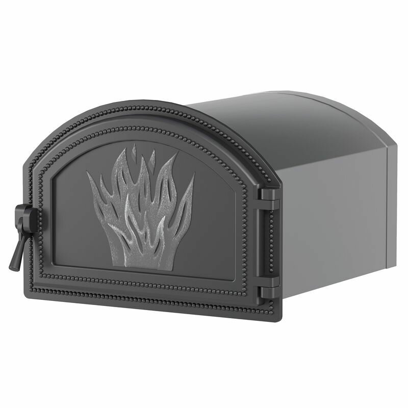 фото Духовка печная Везувий (223) стальная с чугунной дверцей (Антрацит)